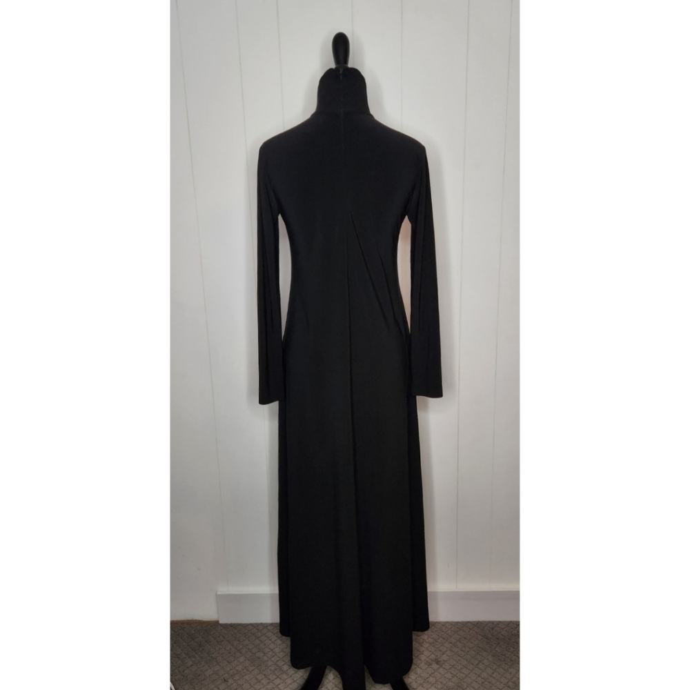 Norma Kamali Black Long Sleeve Turtleneck Dress Size XS/34 - Picture 6 of 7
